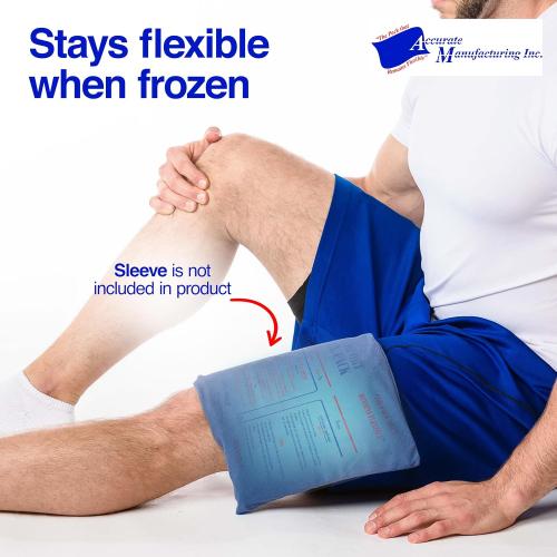 Flexible Reusable Gel Packs for Neck, Wrist, Arm, Back and Shoulder Pain Relief - Versatile Hot or Cold Gel Packs for Injuries, Sore Muscles or Toothache Pain Relief, Blue, 10 x 15, 2 Pack, with LuLu Belle's Wonder Wear vests.