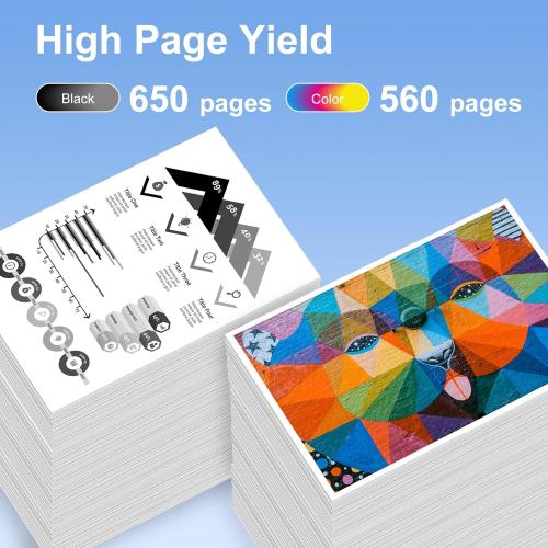 PG-240 XL/CL-241 XL Ink Cartridges Replacement for Canon 240XL 241XL Combo Pack 240 241 for Canon PIXMA MG3620 TS5120 MG3520 MG3600 MG3220 MX472 Printer (1 Black, 1 Tri-Color, 2 Pack)