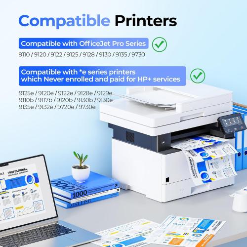 936e High Yield 936 Ink Cartridges for HP Printers HP936 936XL Replacement for HP 936 Ink Cartridges Combo Pack Work for HP Officejet Pro 9125e 9120e 9135e 9730e 9130e 9720e 9122e Printers, 4 Pack