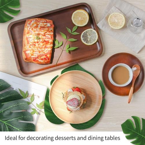 QUANQIUFEI 74 Pcs 7 Kinds Artificial Palm Leaves Tropical Fake Leaves, Monstera Leaf for Safari Jungle Hawaiian Dinosaur Luau Party Table Decoration Wedding Birthday Theme Party