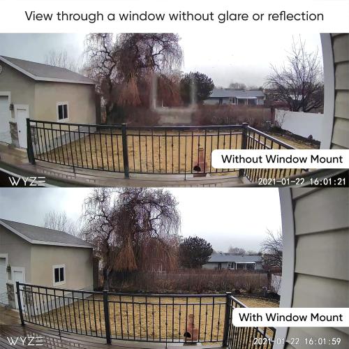 Set of 3 Wyze Offical: Window Mount for Wyze Cam OG, v3, v3 Pro, v4