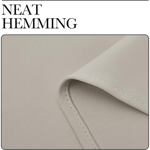 NICETOWN Natural Room Darkening Curtains 78 Long for Boho Farmhouse Home Decoration, Window Treatment Total Privacy Drape Panels for Bedroom Living Room Guest Room (55 Wide, Set of 2)