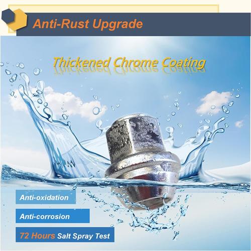 Missing pieces. Kadrick 20pcs M12x1.5 Lug Nuts,One-Piece Solid Chrome, Replacement for 2001-2019 Ford Escape/2012-2018 Focus/2006-2019 Fusion/Lincoln 2015-19 MKC/2012-16 MKZ,Large Acorn Seat，New Model……