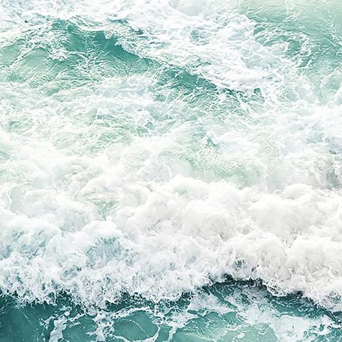 3D Visual Blue Ocean Waves Rug, Large Sea Wave Area Rugs for Bedroom, Cute Beach Design Carpet Non-Slip Sofa Mat (Ocean Waves)