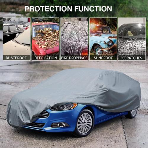 Car Covers for Automobiles All-Weather Limited Waterproof, Breathable Full-Exterior Covers for Indoor and Outdoor Use
