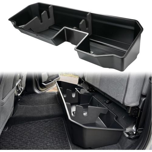 MAXDOM Under Seat Storage Organizer Box for (2019-2026) Chevy Silverado 1500 / GMC Sierra 1500 (2020-2026) 2500HD 3500HD | Double & Crew Cab Rear Underseat