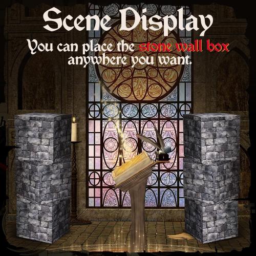 6 Pcs Large 11.81 Inch Stone Wall Boxes Medieval Themed Party Decorations Jumbo Giant Castle Brick Wall Centerpieces for Cobble Stone Brick Wall Medieval Party Birthday Party Favors Box