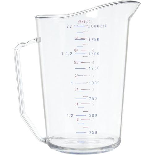 Cambro 200MCCW 2 qt Capacity, Camwear Clear Polycarbonate Liquid Measuring Cup (200MCCW135)