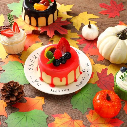 200 Pcs Parchment Fall Leaves Thanksgiving Cheese Parchment Decorative Cheese Paper Leaves for Plate Table Charcuterie Boards Food Serving Decoration