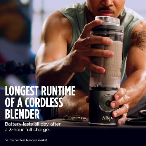 Ninja Blast Max, Portable Blender   Twist & Go, Personal Smoothie, Blend, Ice Crush, 3 Programs, Cordless, 22 oz removable Vessel, Dishwasher Safe, Leakproof, Pink, BC251PK