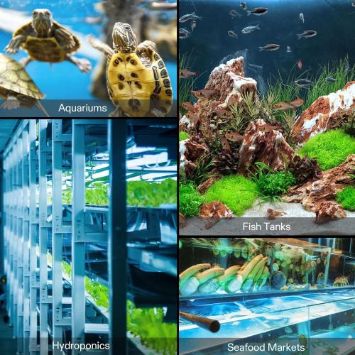 VIVOSUN Air Stone Disc 4 x 4 Inch with Shell and Sucker for Aquarium, Fish Tank and Hydroponics Air Pump