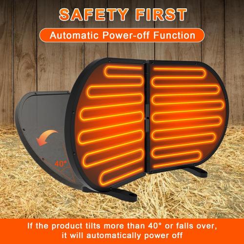 Chicken Coop Heater for Winter, Foldable Flat-Panel Radiant Heater for Chicken Coop with Timer & Temp Adjustable, Smart Large Chick Heaters with 2 Heating Plates for Chick Kitten Pet Animal.
