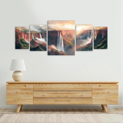 THEY ARE NOT TO BIG LIKE THE PICTURE Ginfonr Canvas Wall Art Decor,  Paintings for Living Room Couch, Framed Canvas Painting Above the Bed 03