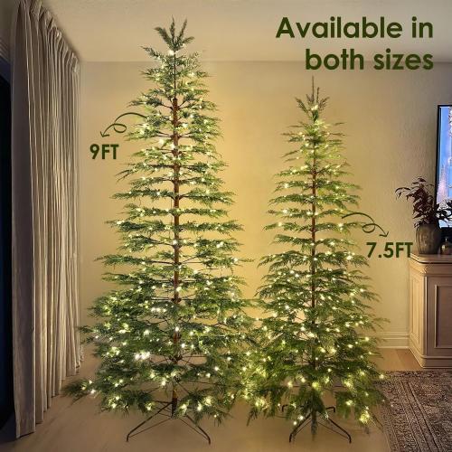 Christmas Tree - Christmas Decorations - 9 Ft Pre-Lit Twinkle Artificial Christmas Cypress Tree with 430 LED Lights- Xmas Holiday Decor for Indoor Home Party Living Room Office Decoration