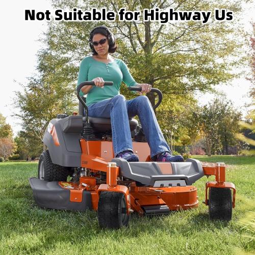 11x6.00-5 Lawn Mower Tires Flat Free, Zero Turn Mower Front Tires, 11x6-5 Solid Mower Wheel for Residential and Commercial, 3/4 and 5/8 Bearing, 6- 8 Center Hub, Load 400lbs, 2Pk Black