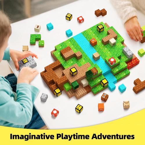 1 Multi GobiDex Magnetic Blocks Kids Building Toys for Boys Girls 3 , Game-Based Build MagWonder with Magnet Construction Toys, Upgraded STEM Sensory Gift for Birthday (1 inch)