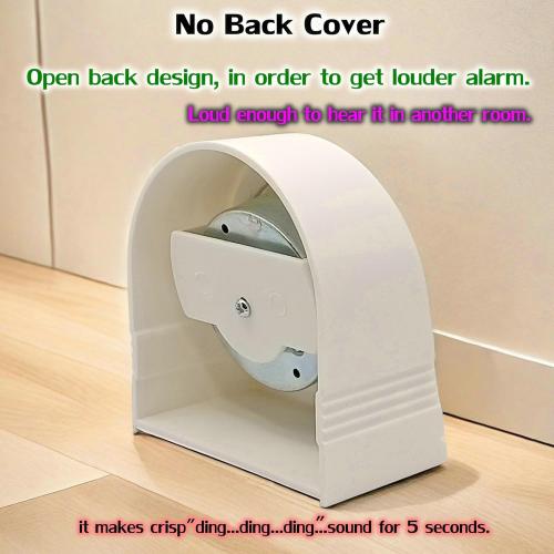 60 Minute Wind Up Timer, Visual Mechanical Timer with Loud Alarm, Manual Countdown Timers for Classroom, Home, Study and Cooking (White)