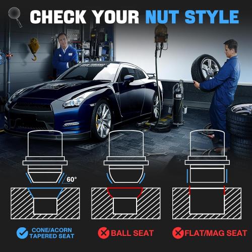 Silver Wheel Lock Lug Nut Set Anti Theft Fit Toyota Camry Tacoma Corolla Highlander Avalon RAV4 Sienna Venza Celica Prius Matrix CHR Mirai Lexus RX350 IS250 ES350 NX200T Replace 00276-00900
