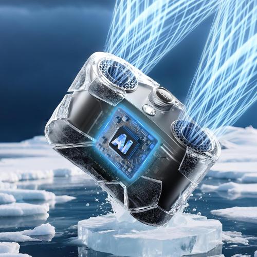 2026 25000MAh AI Portable Waist Fan, 100 Speeds 34000RPM Strong Airflow, Belt Fan with up to 145H of Working Time, Flashlight,Rechargeable Wearable Personal Fans for Outdoor