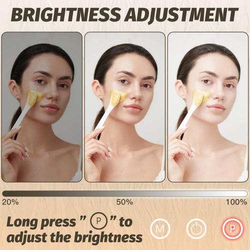 Size 13x17 Color White FENNIO Vanity Mirror with Lights 13'' x 17'' Makeup Mirror with Lights,Vanity Mirror Touch Screen with 3-Color Lighting,Dimmable,for Vanity Desk Bedroom White