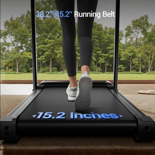 Black 3-in-1 Treadmill with 14% Incline, Portable Treadmills for Home with Handle, Foldable Treadmills with 300 Lbs Weight Capacity, 3.0HP Quiet Walking Pad Treadmill, Three Touch Screen