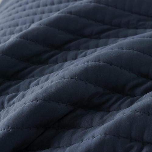 California Cal King Size Quilt Navy Blue Lightweight Bedspread Coverlet, Quilted Blanket Thin Comforter Bed Cover