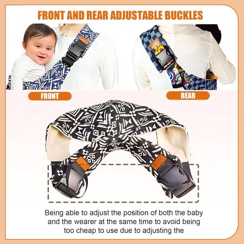 yemyig Baby Sling Carrier,Toddler Carrier, 2024 New Baby Carrier Newborn to Toddler,Portable Lightweight Non-Slip Hip Seat Carrier 10-30lbs(Square)
