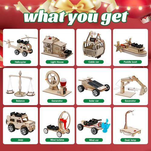 24 Pcs Party Favors Toy for Kids, STEM Science Kits Toys, Crafts Gifts Toys for Boys&Girls Aged 8-12, Kids Treasure Box Birthday Gift Ideas, Classroom Giveaways, Carnival Prizes Gift