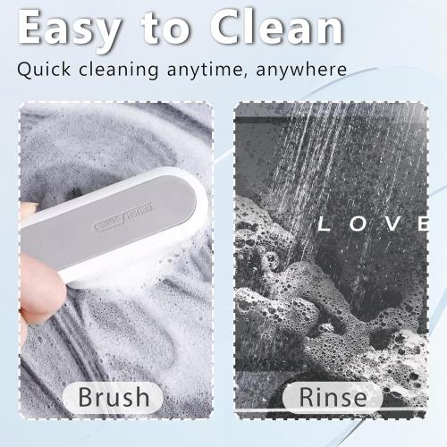 Bath mat Rubber Bathroom Mat-Quick Dry Absorbent Rug Non-Slip Thin Bathroom Rug Instant Dry Magic Bath mats for Bathroom Floor Mat in Front of Bathtub, Sink, Dark Grey, 17x27in