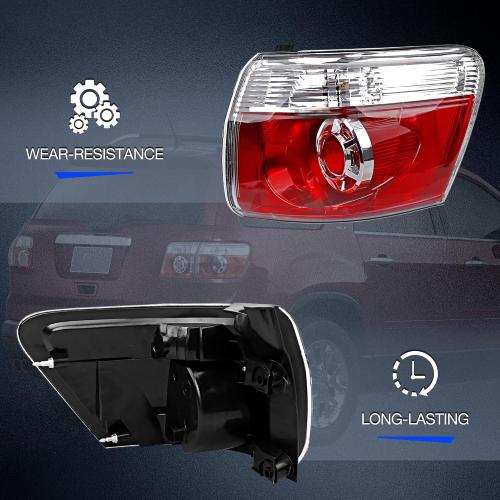 Brake Tail Light for GMC Acadia 2007-2012 - GM2801216 Rear Taillight Assembly for 20912756 and 19419021 - Outer Tail Lamp for Passenger Right Side RH