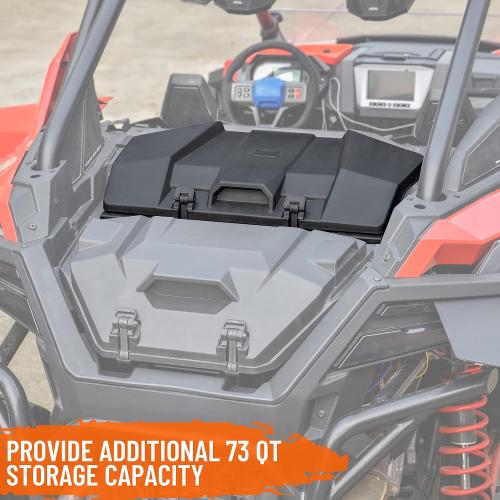 SAUTVS UTV 73QT Cargo Box for RZR PRO XP/RZR Turbo R/PRO S 2020-2026, Forward Poly Water Resistant 73 QT Forward Cargo Storage Box Accessories, Replace #2883751