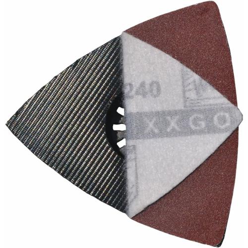 XXGO Oscillating Multi Tool Sanding Kit - 105 Pcs Including Triangle & Finger Sanding Pads, 100 Pcs Multi Tool Sandpaper for Wood