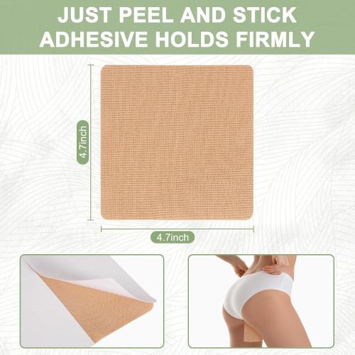 50 Pcs Thigh Lift Tape Waterproof Tummy Lifting Body Tape Elastic Anti Chafing Friction Adhesive Patches for Women Inner Thigh Sagging Loose Skin Flat Stomach Back Fat Belly