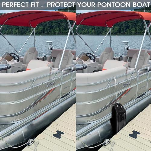 Pontoon Fenders Boat Bumpers for Docking Pontoon Boat ONLY,Customized Inflatable Fender Dock Bumper with Locking Recessed Groove&Grip Handle