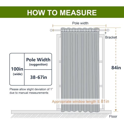 NICETOWN Blackout Curtain for Sliding Door - Patio Door Curtains, Thermal Insulated Wide Drapes/Draperies for Bedroom (Navy Blue, 100 by 84-Inch)