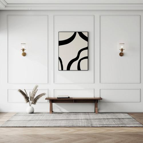 Pangda Peel and Stick Wall Molding Kit, 3D Premade Accent Molding Wainscoting Panel for Interior Wall Moulding Decor, Ready to Assemble Wainscoting Accent Panel(3 Set,48 x 80 in)