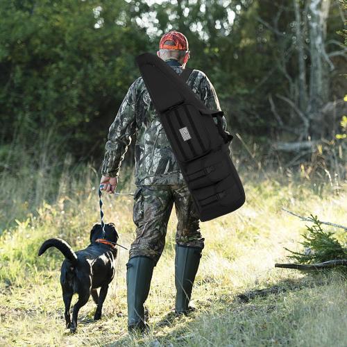 Soft Double Shotgun Rifle Case 32/38/42/46/52/55 Long Rifle Bag for Hunting Shooting Range, Firearm Transportation, With Multiple Magazine Holder Pouches