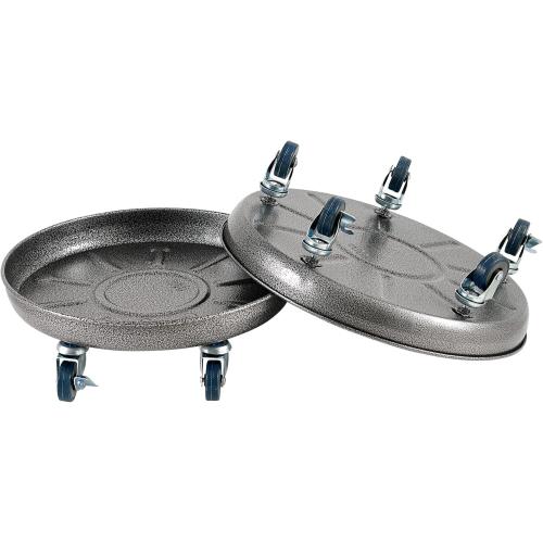 Choclaif Plant Caddy with Wheels,3 Pack Silver Heavy Duty Plant Stand with Universal Wheels,Round Pot Trolley for Indoor Outdoor 16inch