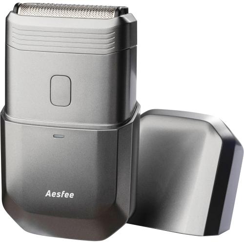 Electric Razors for Men Face - Compact Travel Electric Foil Shavers for Mens Bald Head - Small Portable Face and Head Shavers IPX7 Waterproof Wet and Dry, Dual-Action Blades and USB-C Rechargeable