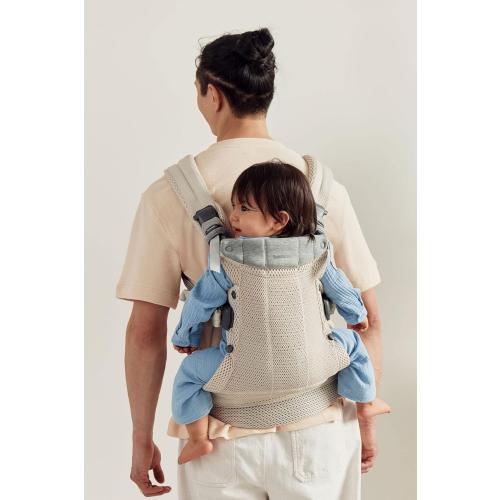 BabyBjörn Baby Carrier Harmony, Cream, 3D Mesh, 3-in-1 Ergonomic Baby Carrier; Newborn, Facing-in, Outward-Facing, and Back Carrying Positions Supported (7-40 lbs), Newborn to Toddler