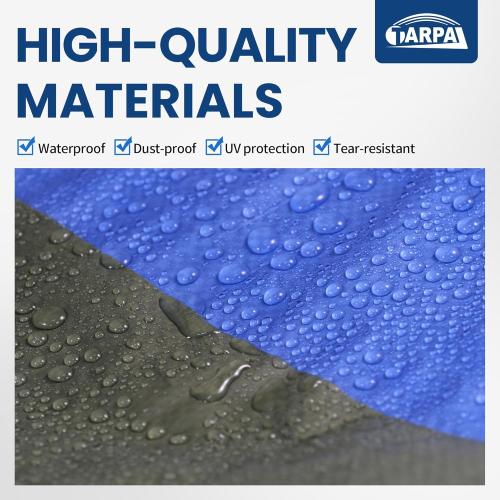 TARPAL Size  6x100 Feet Tarp Roll 5mil Waterproof Tarps polyethylene Multipurpose Tarp Cover Dustproof, Tear Resistant for Decoration, Painting, Home use（Green/Blue）