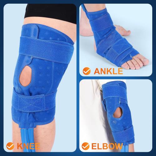 Ice Machine for Knee After Surgery | Wireless Remote & Power-Saving Mode | Adjustable Timer & LED Screen, Joint Ankle Elbow Replacement Cold Therapy Compression Pad, Cryotherapy Pain Relief
