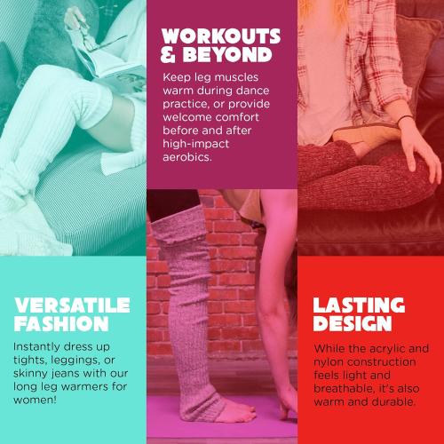 Size Medium Color Dark Grey high thigh leg warmers Pole Tribe