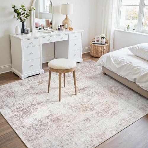 Area Rugs Living Room: Large Soft Washable Rug Modern Abstract Anti-Skid Non-Shedding Carpet Indoor Floor Thin Carpets for Bedroom Dining Room Farmhouse Nursery Home Office