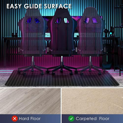 Vicwe Office Chair Mat for Carpet, 48x36 Anti-Slip Waterproof Floor Protector Desk Chair Mat for Rolling Chairs, Heavy Duty Chair Mat with Studs,Easy Glide Floor Mat for Home,Gaming