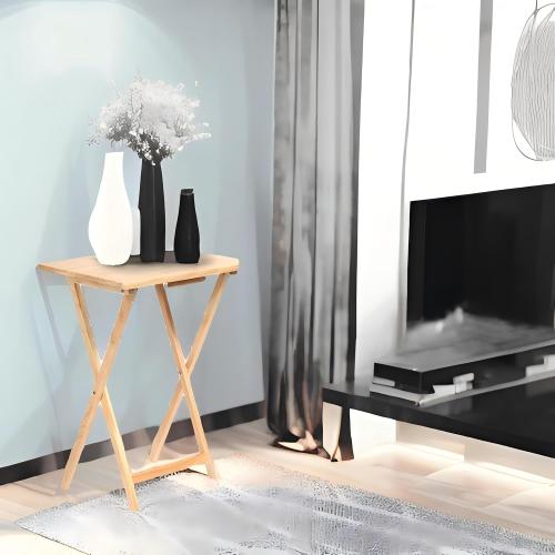 Convenient Foldable TV Tray Table – Ideal for Indoor Use in Small Spaces, Crafted with Durable for Enhanced Stability, Features a Space-Saving Design