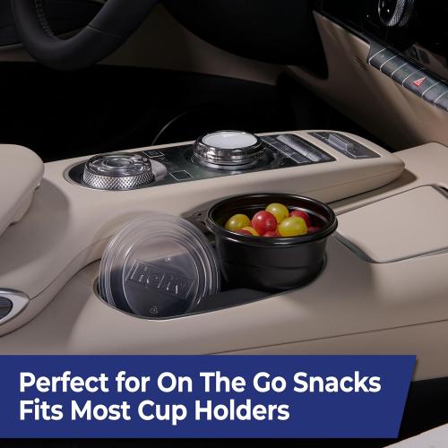 Hefty Multi-Purpose Cups, Reusable Containers with Lids, 16 Ounce Capacity, 4 Count