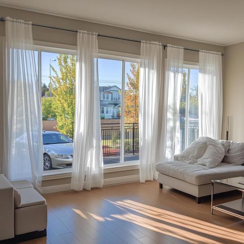 Zeerobee Curtain Rods for Windows 72 to 144, 1 Inch Industrial Wrap Around Black Curtain Rod, Indoor/Outdoor Room Divider Adjustable Drapery Pole, 72-144