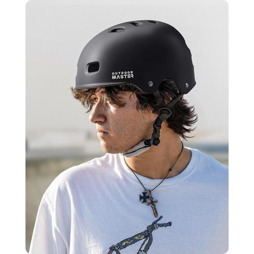 OutdoorMaster Skateboard Bike Helmet for Adult,Youth and Kids