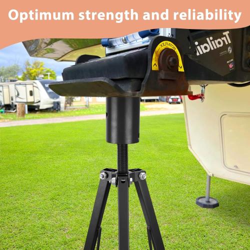 Gooseneck Tripod Stabilizer for 5th Wheel or Trailer, Adjustable Stabilizer with 7500lb Load Capacity, Tripod Jack for Fifth-Wheel Trailers, RVs, and Campers